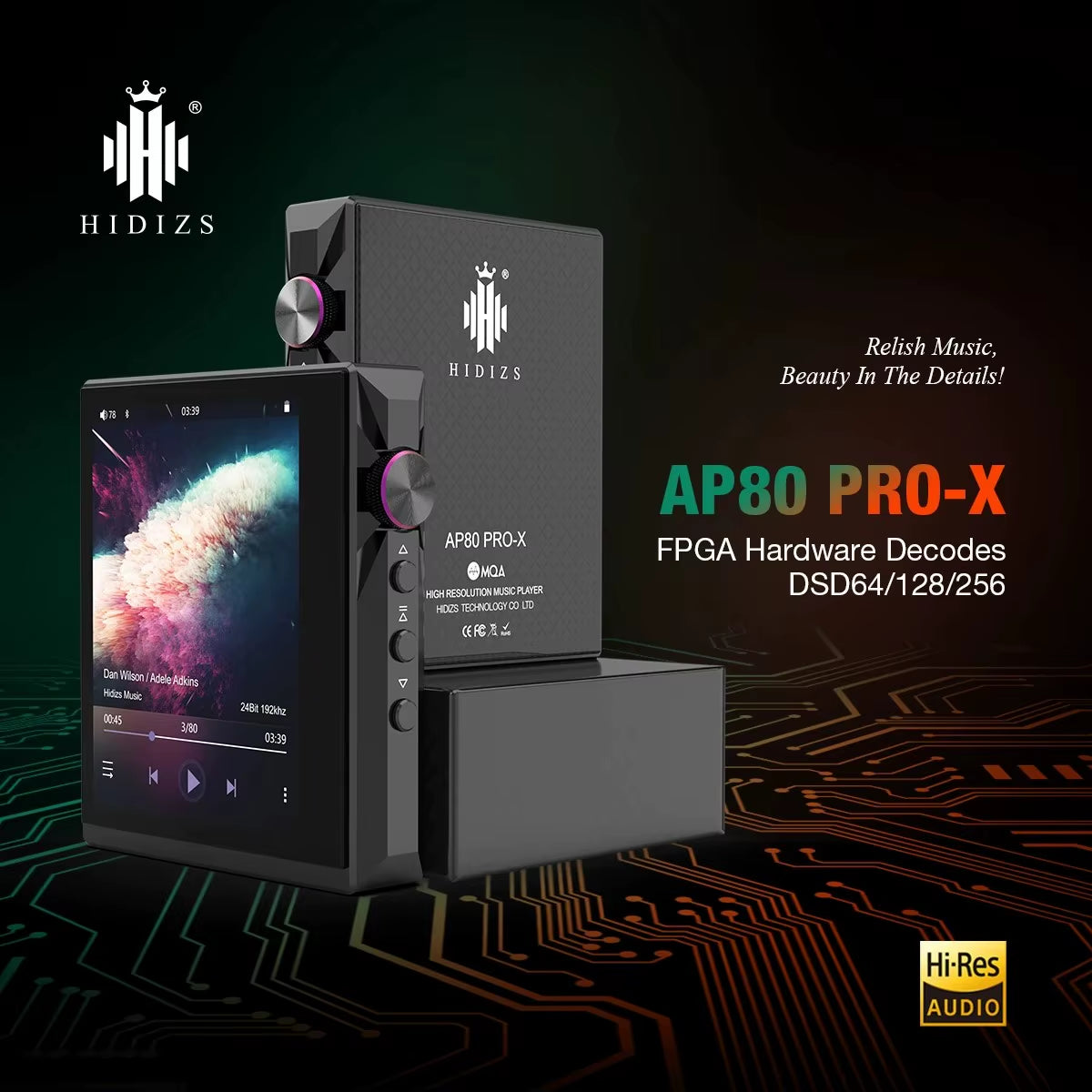 AP80 PRO X MP3 Player Portable Balanced Lossless MQA Music Bluetooth Player FLAC LDAC USB DAC DSD64/128 DAP