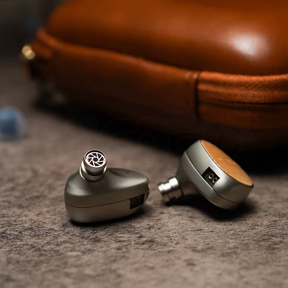 Sivga Que 10Mm Beryllium Diaphragm Dynamic Driver In-Ear Earphone Maple Wood Face Covers Retro Headphones with 3.5Mm 2Pin Cable