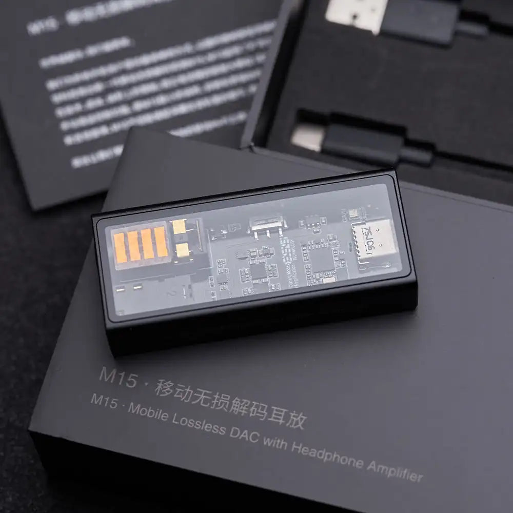 Questyle M15 Portable Dongle DAC/Headphone Amplifier ES9281AC Sabre DAC Chip 32-Bit/384kHz PCM, DSD256 MQA Tidal Original New