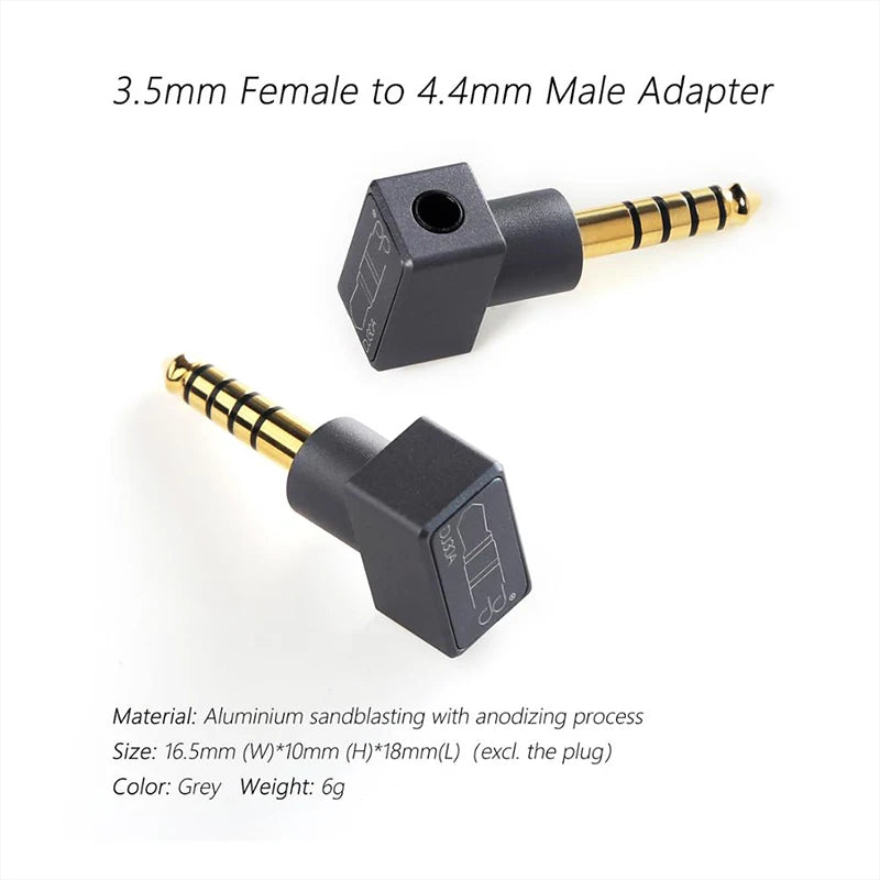DD ddHiFi DJ30A Adapter 3.5mm Female to 4.4mm Male Apply to 3.5mm Earphone Cable from 4.4 Output