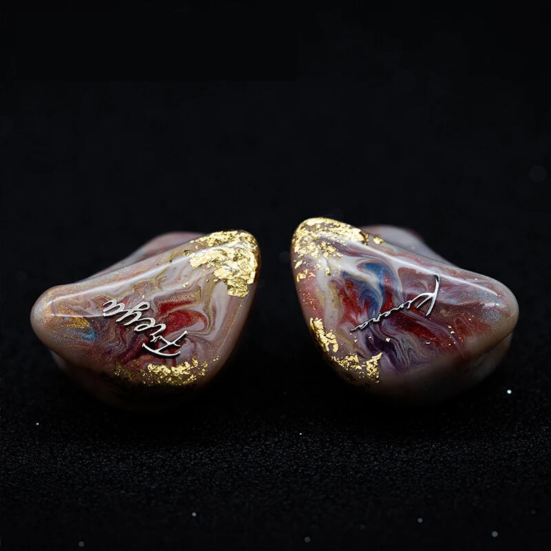 KINERA Freya 3BA+1DD In Ear Earphones Hybrid Hand Painted Earbud HIFI DJ Monitor Headset