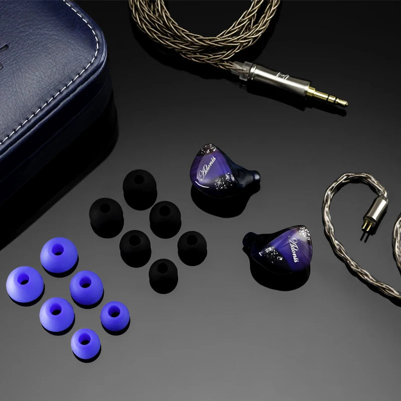 QOA ADONIS 2BA+1DD Hybrid In Ear Earphone HIFI DJ Monitor Earphone Earbuds Headset With 2Pin Detachable Cable