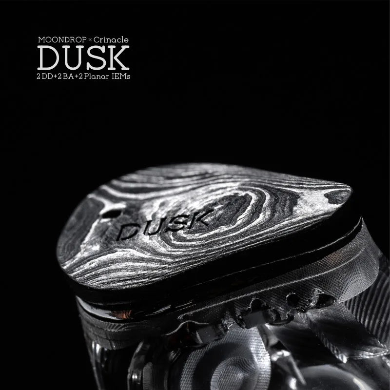MOONDROP x Crinacle DUSK 2DD+2BA+2Planar In-ear Headphone with 0.78 2pin Cable Earphone 3.5mm/USB-C Plug