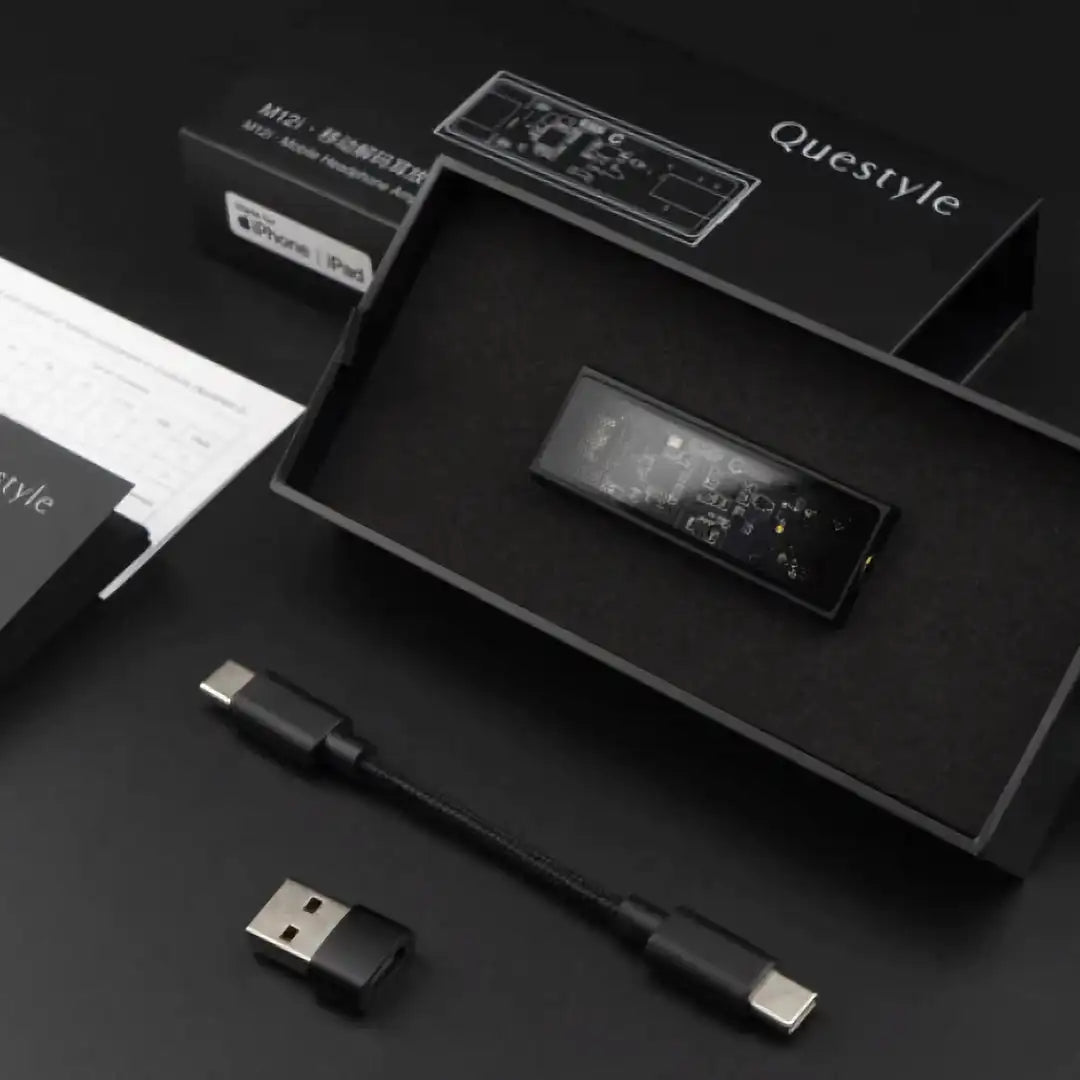 Questyle M12i ESS Flagship Portable USB DAC/AMP ES9281AC Chip Hi-res PCM DSD512 Adaptable Gain Modes Headphone Amplifier 3.5mm