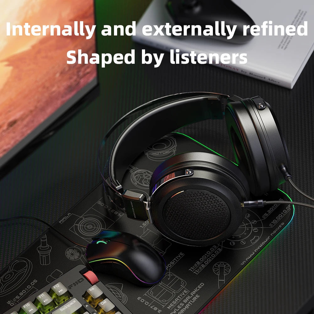 JT1 3.5Mm Studio Headphones for Recording Gaming with Microphone, 50Mm Diaphragms Driver,Hifi Sound