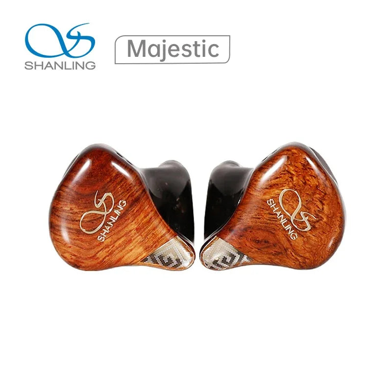 Shanling Majestic 2DD+6BA+4EST Hybrid Headphones Wired HIFI Music Headset with Interchangeable Cable
