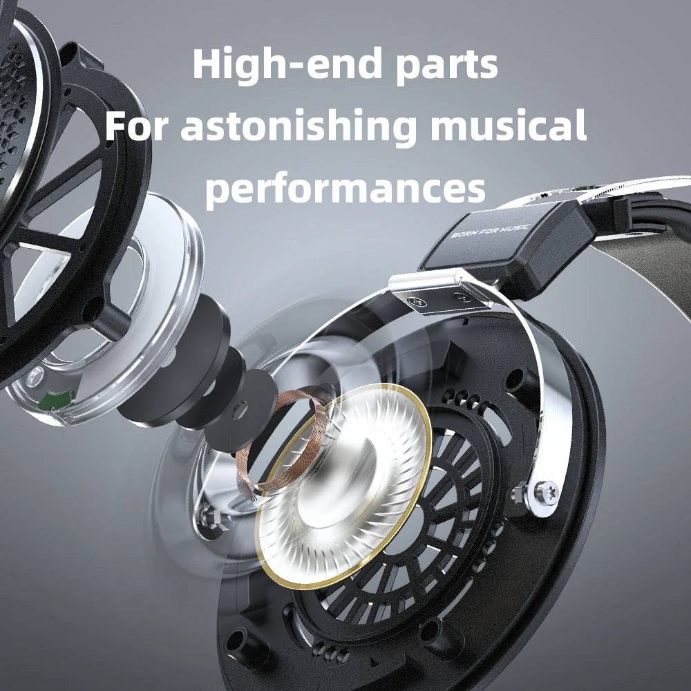 JT1 3.5Mm Studio Headphones for Recording Gaming with Microphone, 50Mm Diaphragms Driver,Hifi Sound