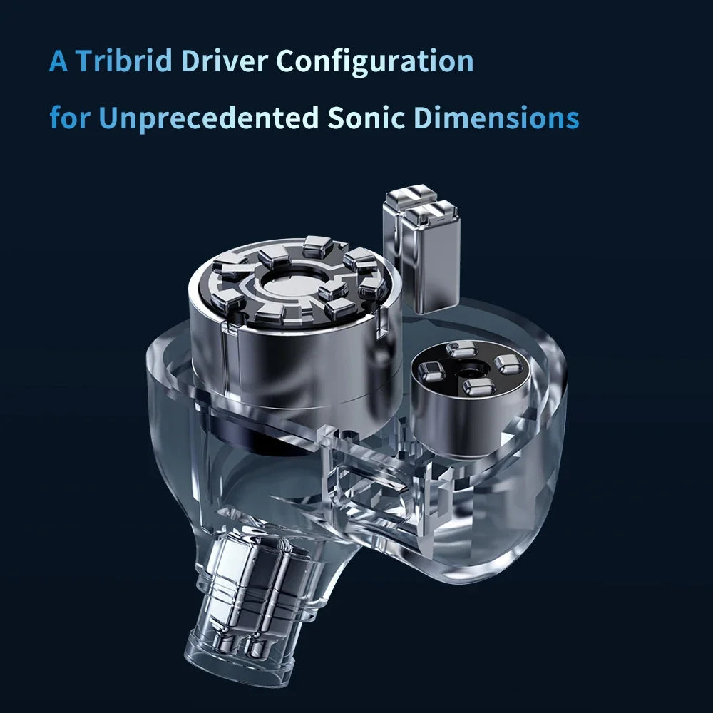 TRN JAWS 3DD+4BA+1PD Hybrid Drivers In-Ear Monitor Earphones HiFi Music Earbuds with 2Pin Detachable Cable