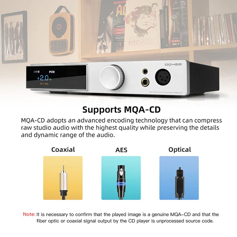 SMSL DO400 Fully Balanced Audio Decoder & Headphone Amplifier ES9039MSPRO BT5.1 4XLR/4.4mm/6.35mm headphone Output
