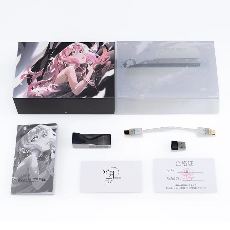 MOONDROP Moonriver2 TI Portable DAC/AMP 3.5mm Single-ended 4.4 Balanced DSD256 32Bit/384kHz moonriver 2 Headphone Amplifier