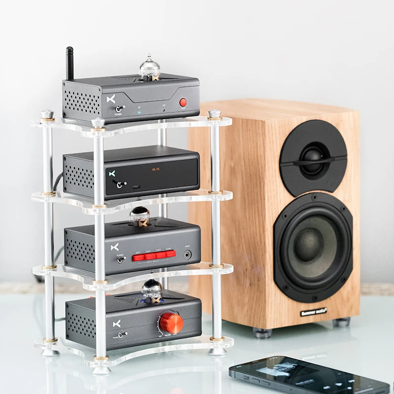 XDUOO X-R01 Multilayer Acrylic XR01 HIFI Rack Suitable for Stacking Small Amps, Decoders for MT-602 MT-604 MU-604 etc.