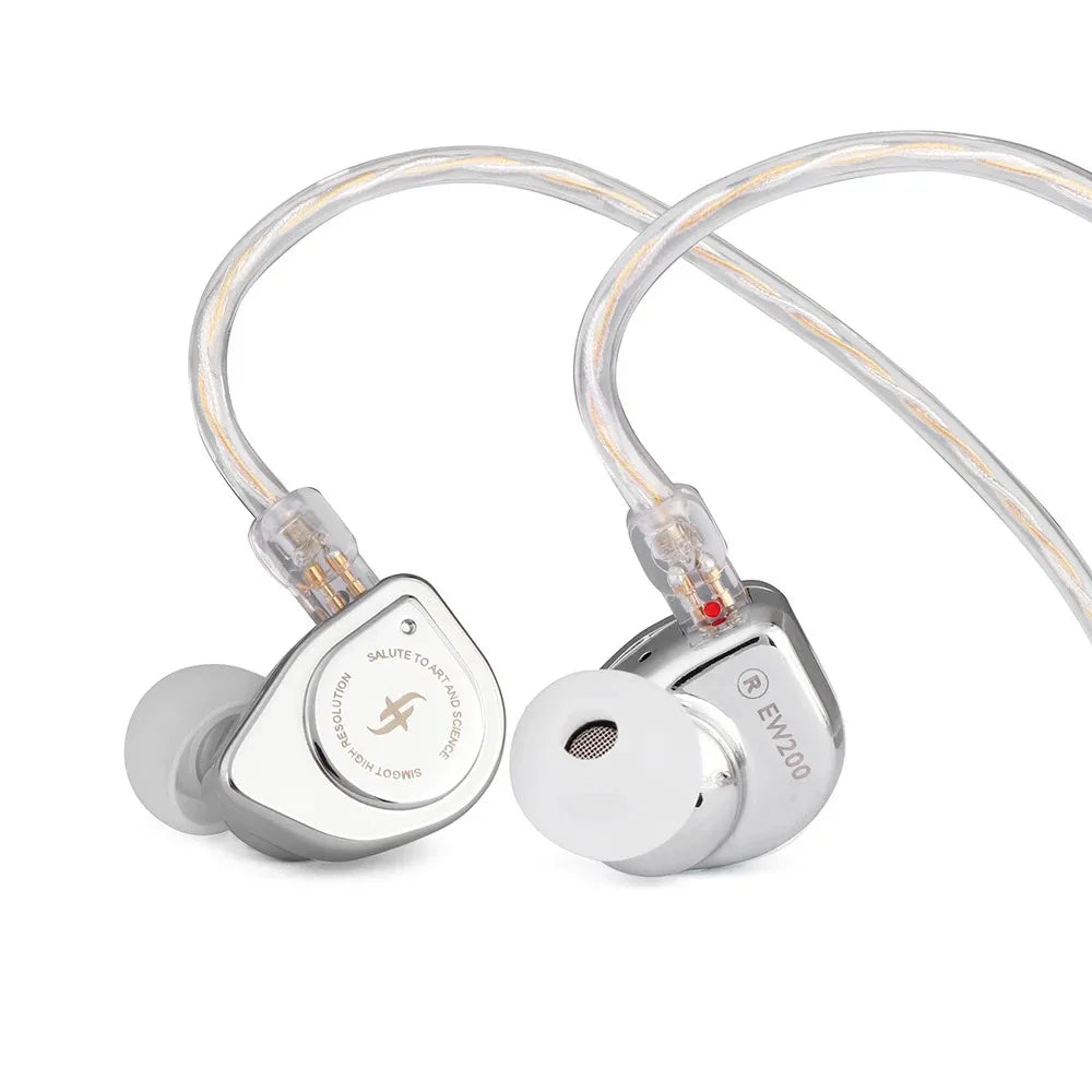 SIMGOT EW200 10mm SCP Diaphragm Dual-Magnetic-Circuit & Dual-Cavity Dynamic Driver In-Ear Earphones