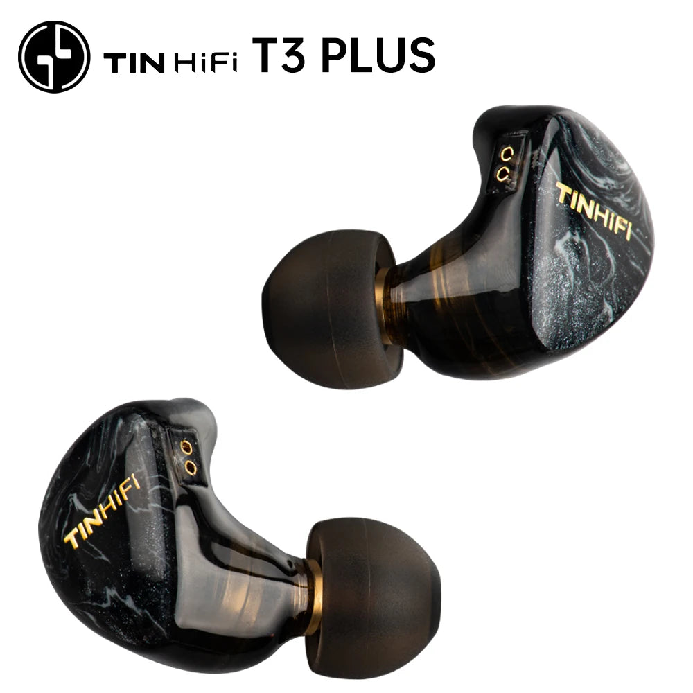 T3 plus Earphone LCP Diaphragm Dynamic Driver Tin Hifi in Ear Monitor Earbud Iems with Detachable Cable
