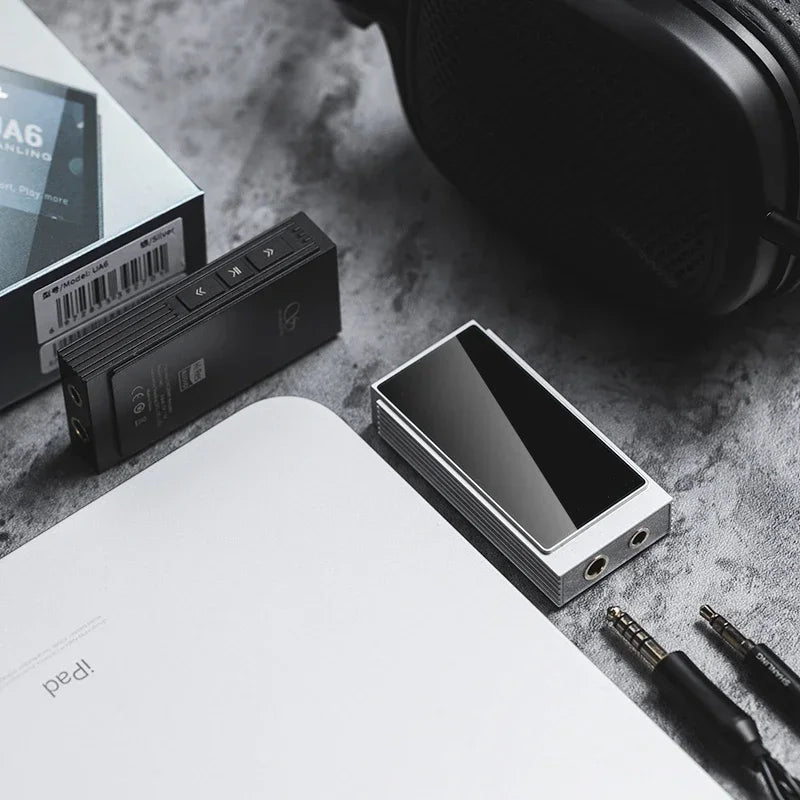 SHANLING UA6 HIFI Portable USB DAC/AMP Hi-Res 4 x CS43131 DACs Headphone Amplifer 32bit/768kHz & Native DSD512 | 3.5mm+4.4mm