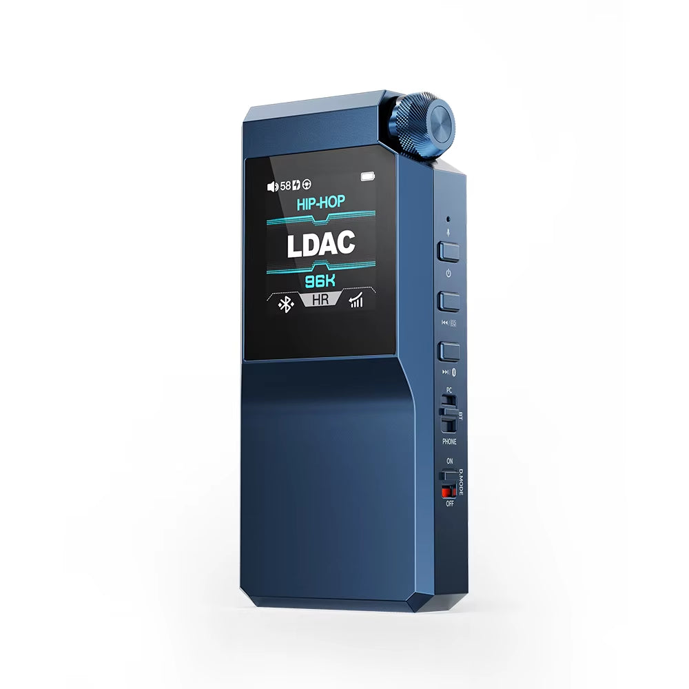 BTR17 Headphone Amp Bluetooth 5.4 Receiver with Ldac/Aptx Lossless Support, Hi-Res Portable DAC 768K/32Bit DSD512