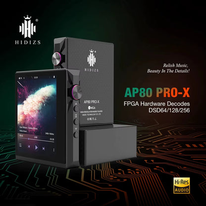 AP80 PRO X MP3 Player Portable Balanced Lossless MQA Music Bluetooth Player FLAC LDAC USB DAC DSD64/128 DAP