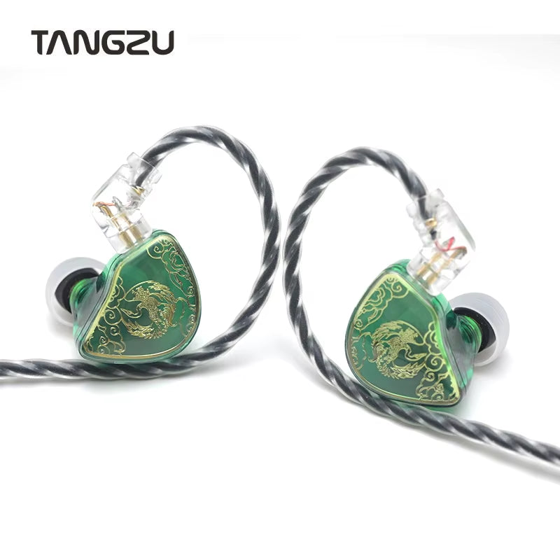 TANGZU WAN ER SG 10Mm Dynamic Driver Unit IEM Microphone in Ear Earphone Detachable 0.78Mm 2Pin Bass Vocal Music HIFI Earbud