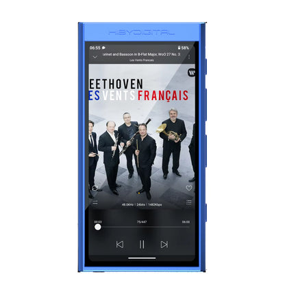 Digital M300 Android 13 Music Player MP3 Hifi Audio Bluetooth Wifi USB DAC DSD FM Radio Dual Mic Built-In Speaker IPS 29Hr