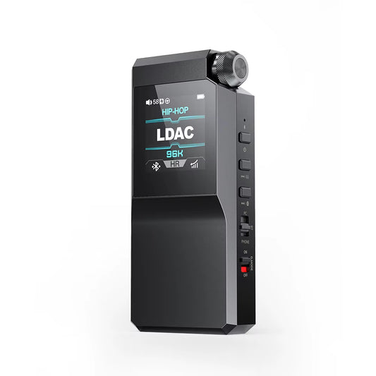 BTR17 Headphone Amp Bluetooth 5.4 Receiver with Ldac/Aptx Lossless Support, Hi-Res Portable DAC 768K/32Bit DSD512