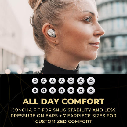 Premium Hi-Fi True Wireless Bluetooth Earbuds with Advanced Noise Cancelling, 3 Device Multipoint Connectivity, Wireless Charging, Hi-Res Audio + Enhanced Calling - EAH-AZ80-S (Silver)