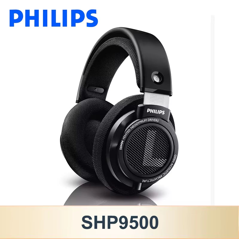 SHP9500 Head-Mounted Wired Headphones Hifi Stereo Earphone Monitor Class Music Earbuds E-Sports Game Universal Headset