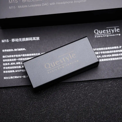 Questyle M15 Portable Dongle DAC/Headphone Amplifier ES9281AC Sabre DAC Chip 32-Bit/384kHz PCM, DSD256 MQA Tidal Original New