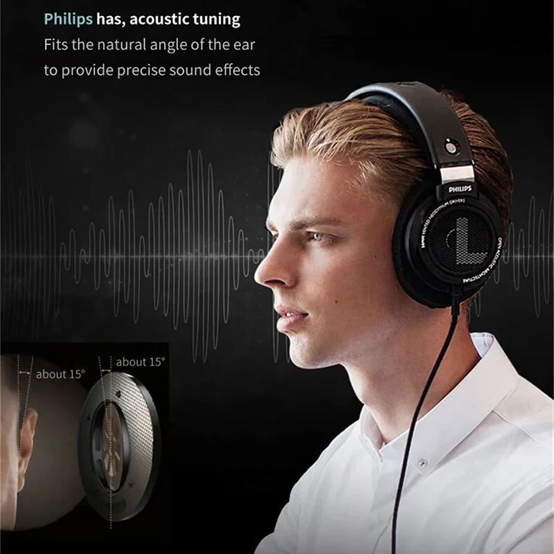 SHP9500 Head-Mounted Wired Headphones Hifi Stereo Earphone Monitor Class Music Earbuds E-Sports Game Universal Headset