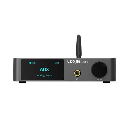 A30 Desktop Stereo Audio Power Amplifier Headphone Amp with APTX Bluetooth 5.0 ESS DAC Chip Remote Control Support