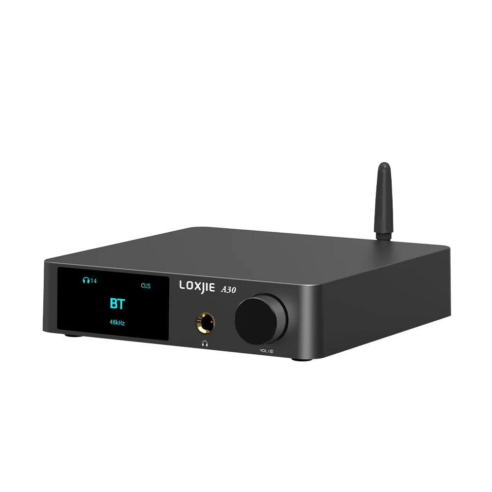 A30 Desktop Stereo Audio Power Amplifier Headphone Amp with APTX Bluetooth 5.0 ESS DAC Chip Remote Control Support