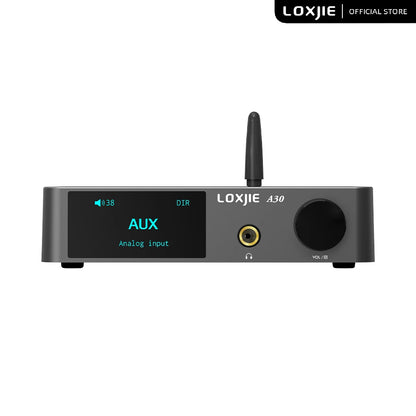 A30 Desktop Stereo Audio Power Amplifier Headphone Amp with APTX Bluetooth 5.0 ESS DAC Chip Remote Control Support