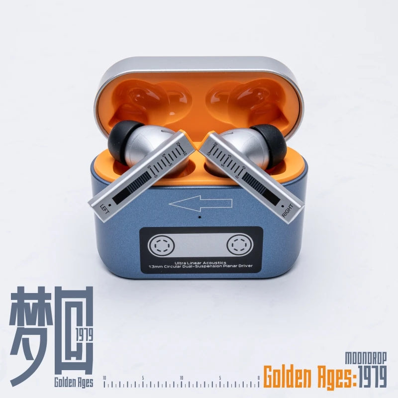 Moondrop Golden Ages TWS Earphones 13mm Super-Linear Full-Frequency Planar Magnetic Driver Multi-Protocol Lossless Transmission