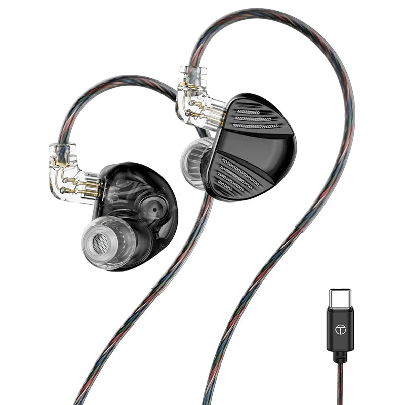 TRN V10 PRO 2DD+2BA Hybrid In-Ear Monitors with Upgraded Replaceable Cable Design