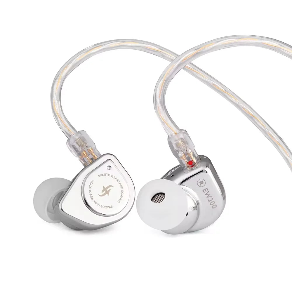 SIMGOT EW200 10mm SCP Diaphragm Dual-Magnetic-Circuit & Dual-Cavity Dynamic Driver In-Ear Earphones