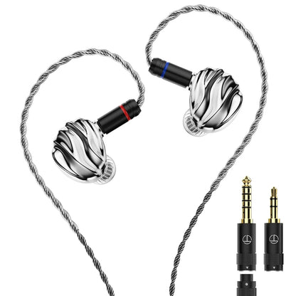 TRN Shell 4DD Planar Hybrid Headpohnes with 2Pin Detachable Cable Interchangeable Nozzle Design Earphones