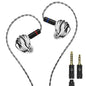 TRN Shell 4DD Planar Hybrid Headpohnes with 2Pin Detachable Cable Interchangeable Nozzle Design Earphones