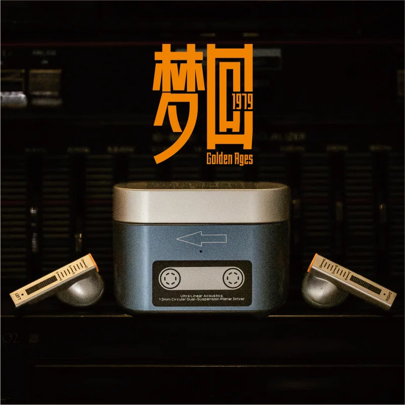 Moondrop Golden Ages TWS Earphones 13mm Super-Linear Full-Frequency Planar Magnetic Driver Multi-Protocol Lossless Transmission