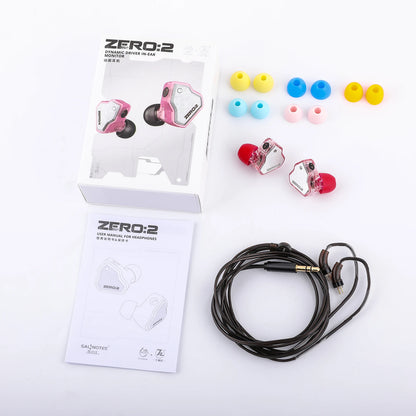 7Hz X Crinacle Zero:2 Updated 10Mm Dynamic Driver IEM Wired Earbuds Earphones Gaming Earbuds with OFC IEM Cable for Musician