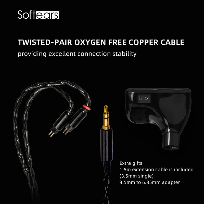 Softears Studio4 4BA HiFi Earphone Brand-new Studio Series Professional In-ear Monitor Earbuds with 0.78mm 2Pin Cable