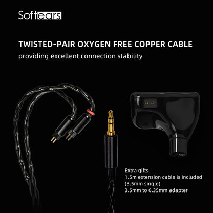Softears Studio4 4BA HiFi Earphone Brand-new Studio Series Professional In-ear Monitor Earbuds with 0.78mm 2Pin Cable