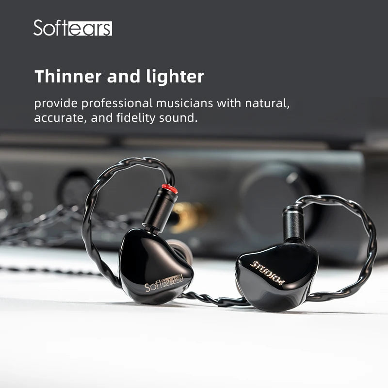 Softears Studio4 4BA HiFi Earphone Brand-new Studio Series Professional In-ear Monitor Earbuds with 0.78mm 2Pin Cable