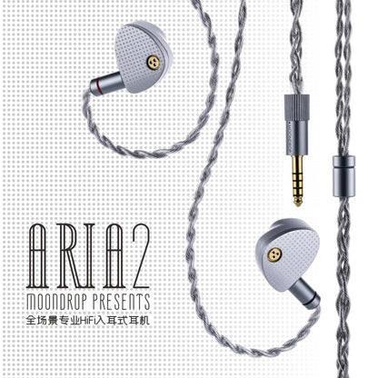 ARIA 2 Earphones High Performance Iems Earbuds with Detachable Cable 0.78Mm 2Pin 3.5/4.4Mm Plug ARIA2 Earphone