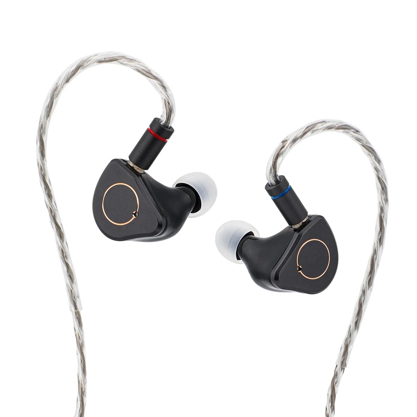 SIMGOT SuperMix 4 1DD+1BA+1Planar +1PZT Hybrid Drivers HiFi Earphone Wired with Oxygen-Free Copper Silver-Plated Cable