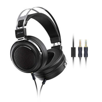 JT1 3.5Mm Studio Headphones for Recording Gaming with Microphone, 50Mm Diaphragms Driver,Hifi Sound