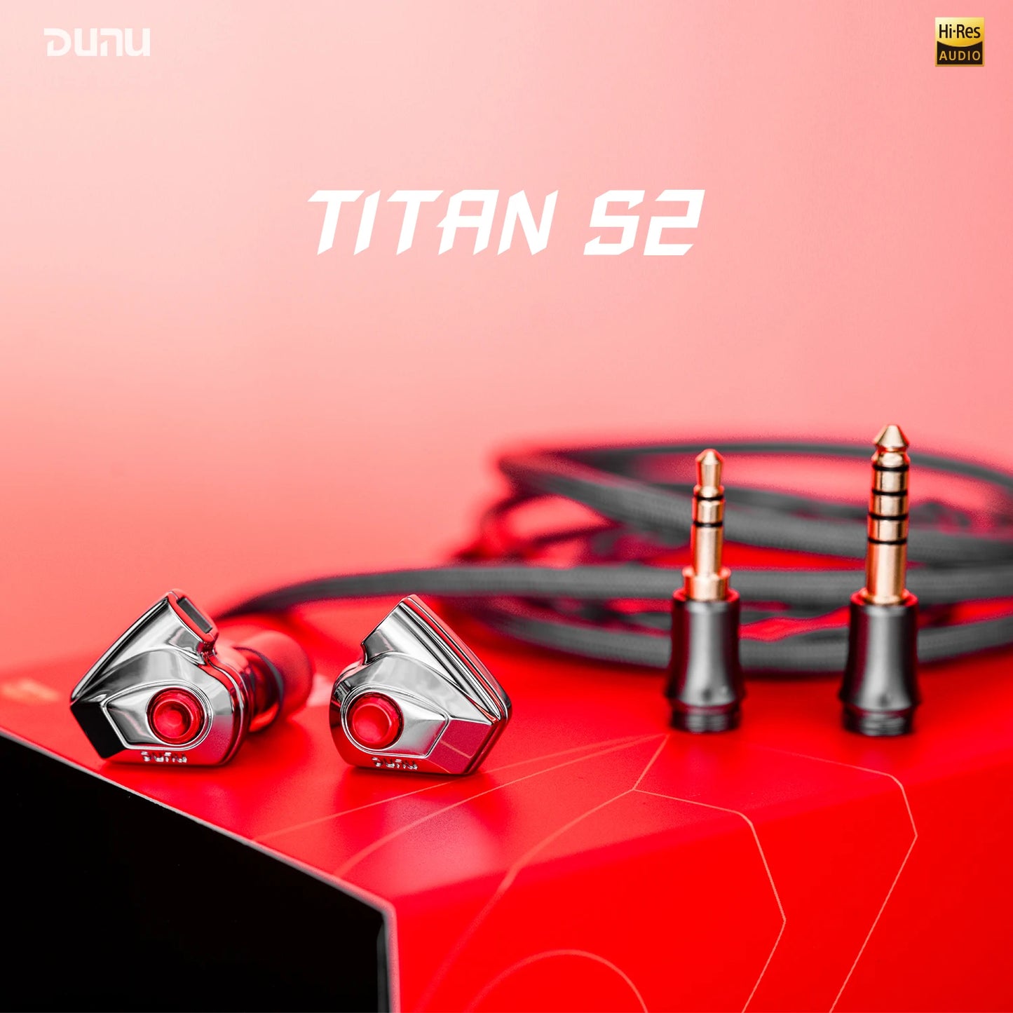 DUNU Titan S2  Earphone Dual-Chamber Dual-Magnetic Circuit High-Performance Dynamic In-ear headphone 0.78 2Pin