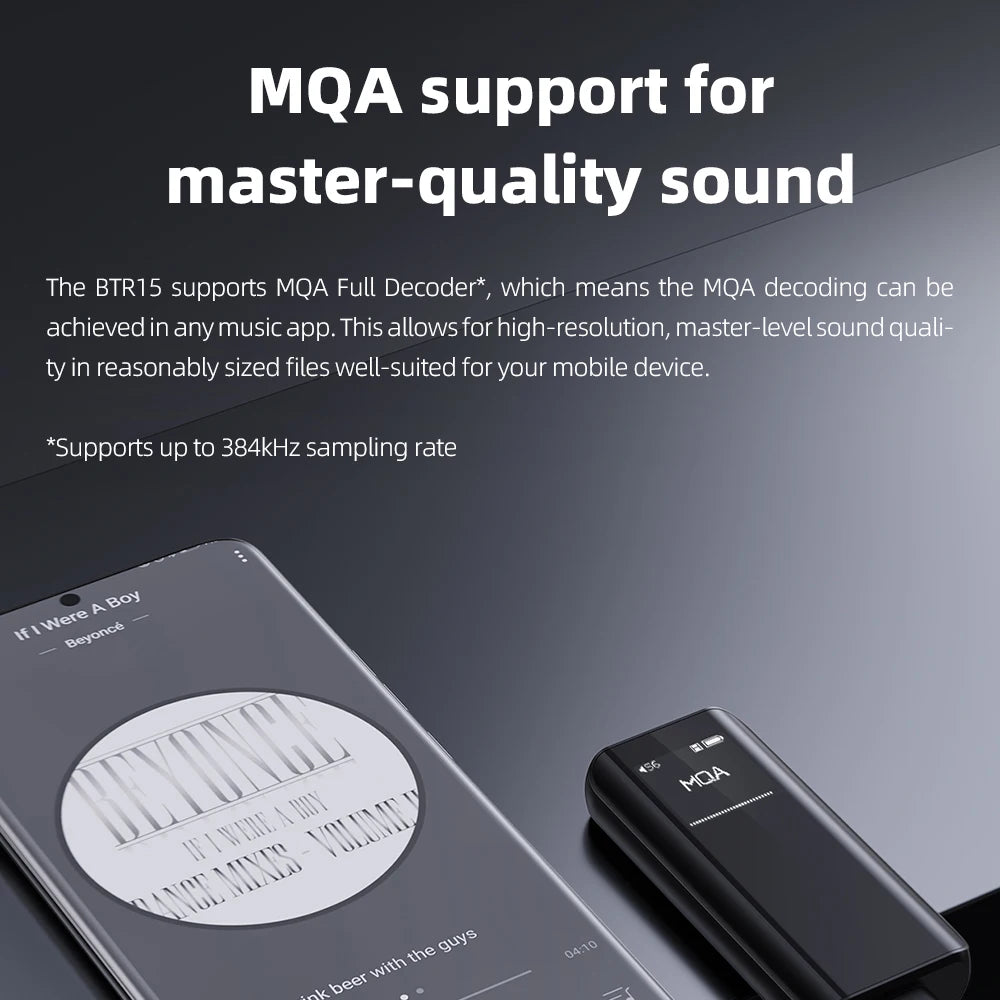 BTR15 Bluetooth 5.1 Headphone Amplifier DSD256 Receiver Ldac/Aptx Adaptive with 3.5Mm/4.4Mm