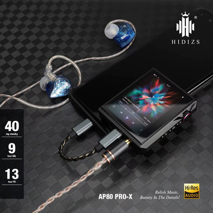 AP80 PRO X MP3 Player Portable Balanced Lossless MQA Music Bluetooth Player FLAC LDAC USB DAC DSD64/128 DAP